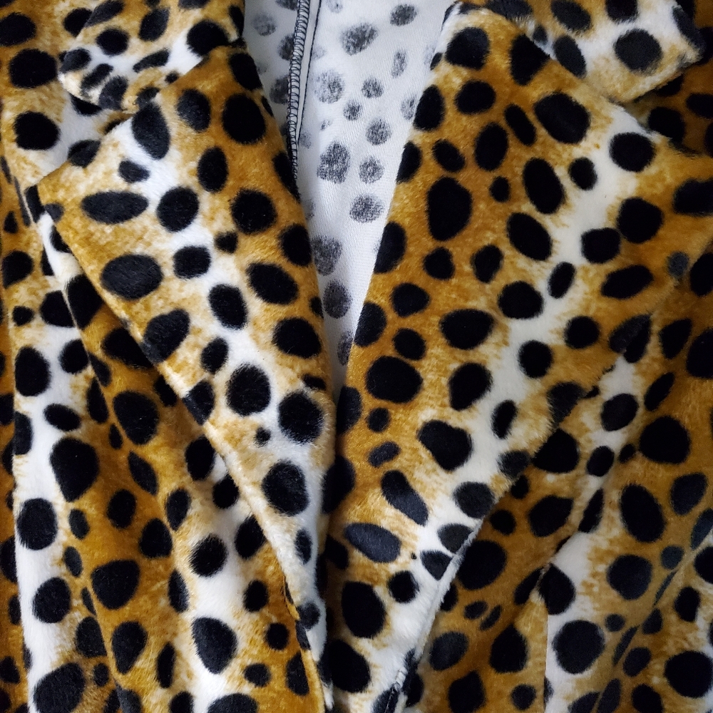 Rockabilly Leopard Fitted Coat Small - Picture 7 of 9